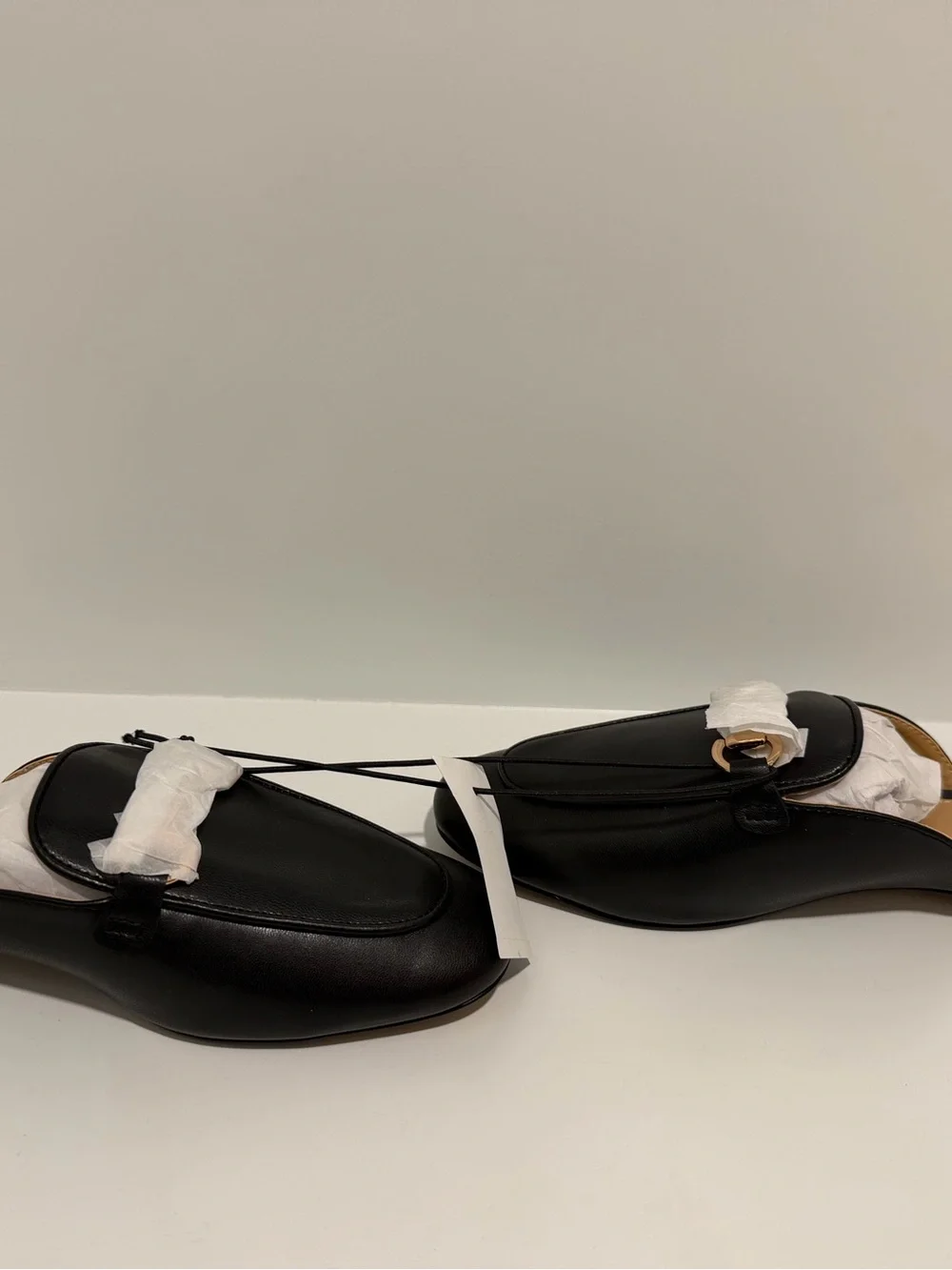 NEW J. Crew Factory Black with gold Bit Loafer Slip On Mules Size 7 CE500 $118